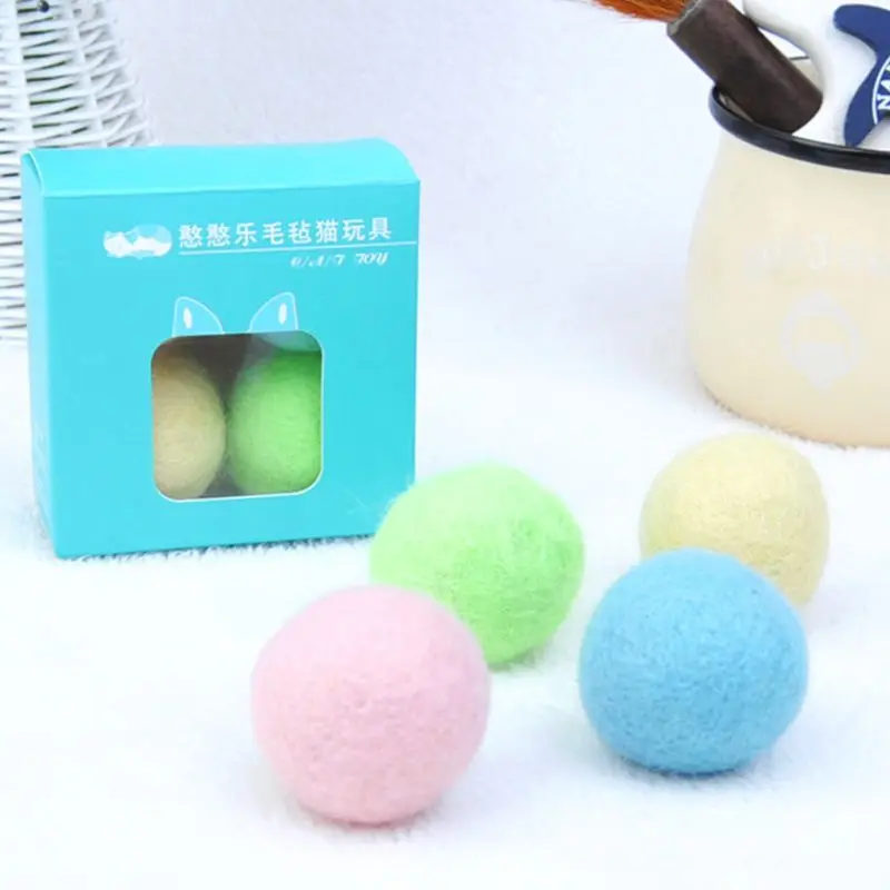 4pcs/set Wool Felt Ball Toys for Cats Kittens Colorful Eco-Friendly Cat Teaser Bell Balls
4pcs/set Wool Felt Ball Toys for Cats Kittens Colorful Eco-Friendly Cat Teaser Bell Balls