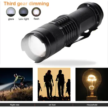 Hiking Tactical Military Zoom Flashlight LED Flashlight Portable SuperBright Camping Cycling Outdoor Sporting Durable XML T6 3W
Hiking Tactical Military Zoom Flashlight LED Flashlight Portable SuperBright Camping Cycling Outdoor Sporting Durable XML T6 3W