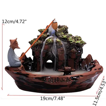 Guilin Scenery Backflow Incense Burner Incensory Buddha Statue Ceramic Aroma Smoke Censer Living Room Incense Holder Home Decor
Guilin Scenery Backflow Incense Burner Incensory Buddha Statue Ceramic Aroma Smoke Censer Living Room Incense Holder Home Decor