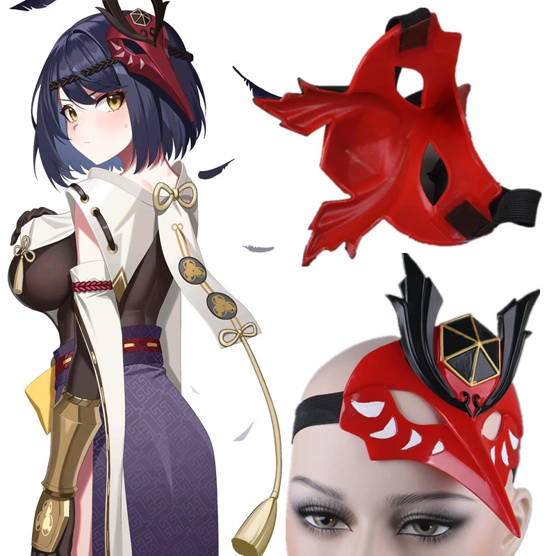 Impact Kujo Sara Cosplay PVC Mask Headdress Halloween Masquerade Party Carnival Prop 
Impact Kujo Sara Cosplay PVC Mask Headdress Halloween Masquerade Party Carnival Prop