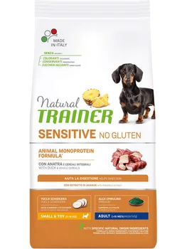 TRAINER TRAINER NATURAL SENSITIVE NO GLUTEN SMALL & TOY ADULT DUCK gluten-free for adult dogs of small breeds with duck
TRAINER TRAINER NATURAL SENSITIVE NO GLUTEN SMALL & TOY ADULT DUCK gluten-free for adult dogs of small breeds with duck