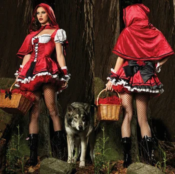 Halloween Little Red Riding Hood Fantasy Costume Hen Party Fairy Tale Cosplay Robe Fancy Dress For Adult Women Size S-6XL
Halloween Little Red Riding Hood Fantasy Costume Hen Party Fairy Tale Cosplay Robe Fancy Dress For Adult Women Size S-6XL