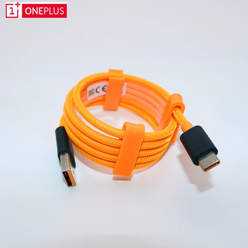 

Original Oneplus 7 pro Mclaren warp charge fast charging Type-C 100cm Data cable Orange for 1+ 7 6 6T 5 5T 3 3T xiaomi MI 9