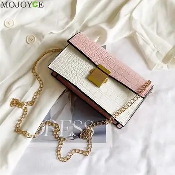 Women Hit Color PU Small Shoulder Handbag Fashion Exquisite Shopping Bag Casual Alligator Pattern Messenger Bag
Women Hit Color PU Small Shoulder Handbag Fashion Exquisite Shopping Bag Casual Alligator Pattern Messenger Bag