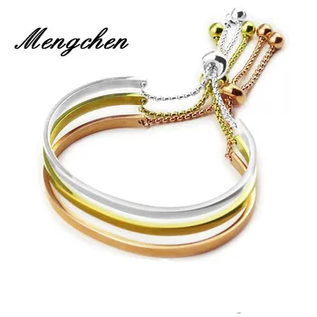 5PCS/Lot New Design Wide 4MM Stretch Glossy Adjustable Stainless Steel Smooth Adjustable Bangle Bracelet For Woman Wristband Ban
5PCS/Lot New Design Wide 4MM Stretch Glossy Adjustable Stainless Steel Smooth Adjustable Bangle Bracelet For Woman Wristband Ban