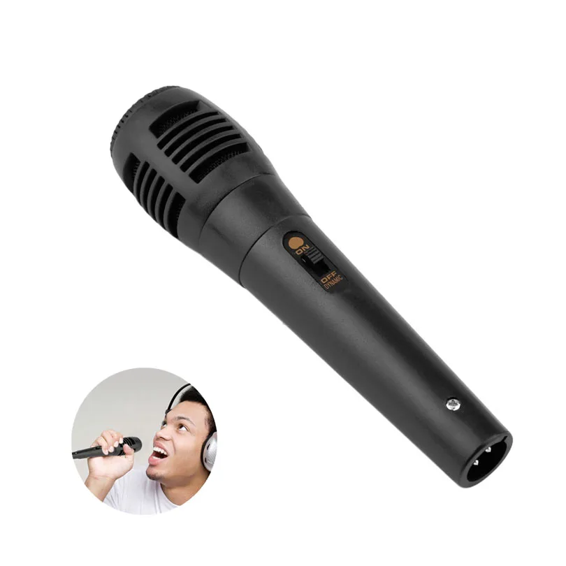 Universal Wired Uni-directional Handheld Dynamic Microphone Voice Recording Noise Isolation Karaoke Microphone
Universal Wired Uni-directional Handheld Dynamic Microphone Voice Recording Noise Isolation Karaoke Microphone