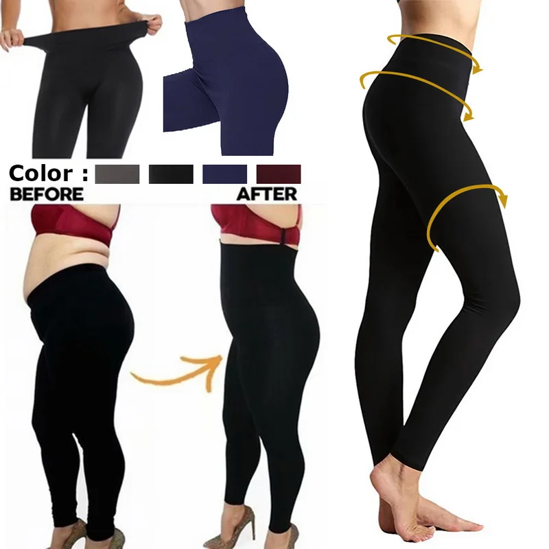 SIFT Women's Waist Tummy Control Leggings Compression High Waist Yoga Pants Workout Slimming Solid Leggings Plus Size
SIFT Women's Waist Tummy Control Leggings Compression High Waist Yoga Pants Workout Slimming Solid Leggings Plus Size