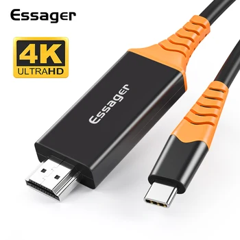 Essager USB C to HDMI Cable Type C to HDMI Thunderbolt Converter For MacBook iPad Pro USB-C HDMI 2.0 4K Adapter For Huaw
Essager USB C to HDMI Cable Type C to HDMI Thunderbolt Converter For MacBook iPad Pro USB-C HDMI 2.0 4K Adapter For Huaw