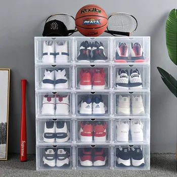 Assembled Clamshell Basketball Shoe Box New Magnetic Transparent Shoe Box Collection Display Cabinet Thickened Storage Finishing
Assembled Clamshell Basketball Shoe Box New Magnetic Transparent Shoe Box Collection Display Cabinet Thickened Storage Finishing