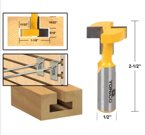 1/2or1/4 Shank Top Quality T-Slot & T-Track Slotting Router Bit For Woodworking Chisel Cutter Wholesale Price milling cutter
1/2or1/4 Shank Top Quality T-Slot & T-Track Slotting Router Bit For Woodworking Chisel Cutter Wholesale Price milling cutter