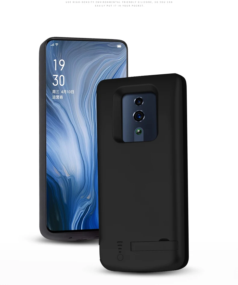 6000mAh Power Bank Case For OPPO Reno Reno Z shockproof Battery Charger Case External Backup Charging Stand Back Cover with USB
6000mAh Power Bank Case For OPPO Reno Reno Z shockproof Battery Charger Case External Backup Charging Stand Back Cover with USB