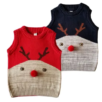 Baby Boys GirlsVest coat Christmas new year Knitted Warm Vest Toddler Kid waistcoat Autumn Winter christmas Deer vests jackets 
Baby Boys GirlsVest coat Christmas new year Knitted Warm Vest Toddler Kid waistcoat Autumn Winter christmas Deer vests jackets