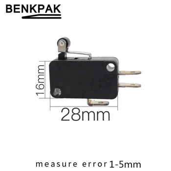 50pcs Momentary Limit Micro Switch SPDT push button switch short level with roller Snap Action Switch
50pcs Momentary Limit Micro Switch SPDT push button switch short level with roller Snap Action Switch