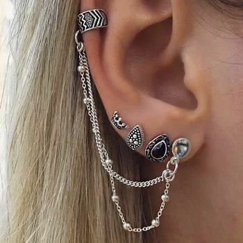 Popular Earrings Set Jewelry Woman Retro Charm Punk Bohemia Alloy Earrings Gift 
Popular Earrings Set Jewelry Woman Retro Charm Punk Bohemia Alloy Earrings Gift