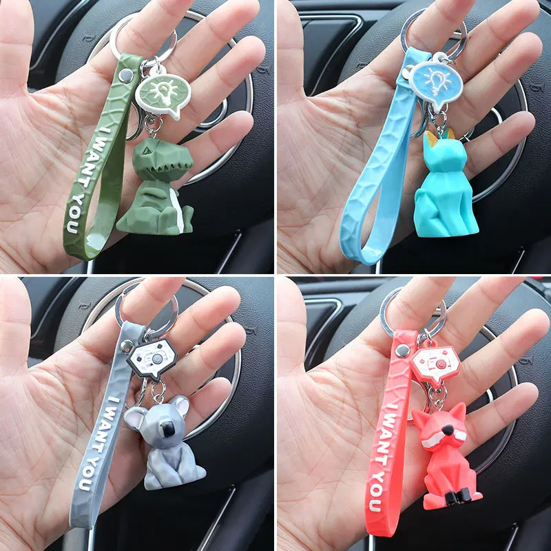 Creative Cartoon Geometric Faceted Dinosaur Panda Doll Keychain Couple Car Key Chain Backpack Hanging Gift Key Rings
Creative Cartoon Geometric Faceted Dinosaur Panda Doll Keychain Couple Car Key Chain Backpack Hanging Gift Key Rings