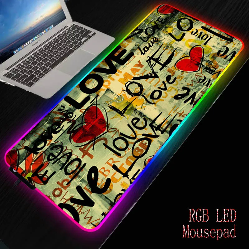 LED Gaming Mouse Pad Abstract Heart Love RGB Large Gamer Mouse-pad USB Backlit Computer PC Peripheral Mat Keyboard Desk Pad
LED Gaming Mouse Pad Abstract Heart Love RGB Large Gamer Mouse-pad USB Backlit Computer PC Peripheral Mat Keyboard Desk Pad