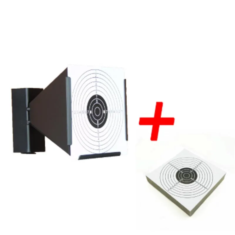 New High Quality 14cm Funnel Shooting Target Holder Pellet Trap + 20 Paper for Air Rifle/Airsoft Shooting
New High Quality 14cm Funnel Shooting Target Holder Pellet Trap + 20 Paper for Air Rifle/Airsoft Shooting