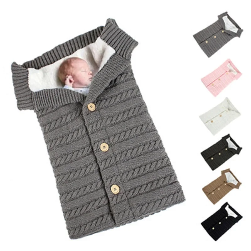 Newborn Baby Winter Warm Sleeping Bags Infant Button Knit Swaddle Wrap Swaddling Stroller Wrap Toddler Blanket Sleeping Bags
Newborn Baby Winter Warm Sleeping Bags Infant Button Knit Swaddle Wrap Swaddling Stroller Wrap Toddler Blanket Sleeping Bags