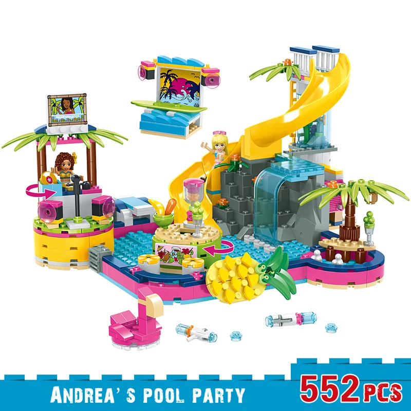 New Friends Series Andrea's pool party Building Blocks Model Toys Children Interesting Assemble More than 6 years old Gifts DIY
New Friends Series Andrea's pool party Building Blocks Model Toys Children Interesting Assemble More than 6 years old Gifts DIY