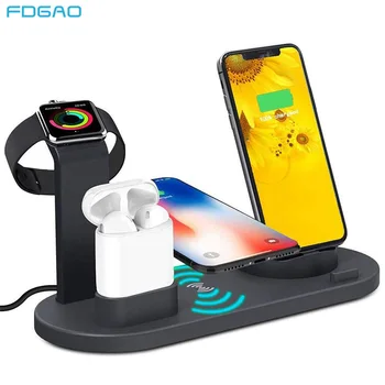 FDGAO 3 in 1 Charging Dock Station For Airpods pro Apple Watch 10W Fast Qi Wireless Charger For iPhone 11 X XS MAX XR 8 7 6 Plus 
FDGAO 3 in 1 Charging Dock Station For Airpods pro Apple Watch 10W Fast Qi Wireless Charger For iPhone 11 X XS MAX XR 8 7 6 Plus