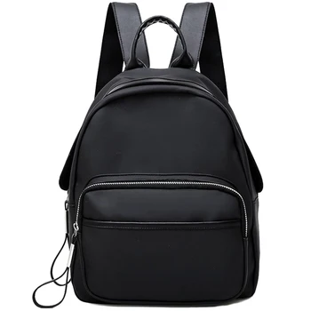 Simple Nylon Ladies Backpack Pure Black Shoulder Bag Girl Travel Backpack Casual Female Small Backpack
Simple Nylon Ladies Backpack Pure Black Shoulder Bag Girl Travel Backpack Casual Female Small Backpack