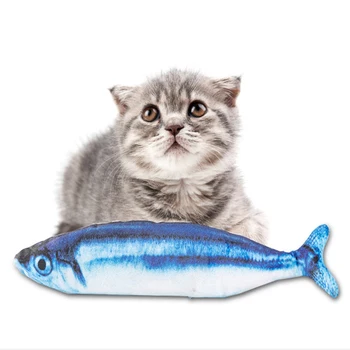 

Electronic Pet Cat Toy Electric USB Charging Simulation Fish Toys for Dog Cat Chewing Playing Biting Cat Wagging Toy Catnip Toy