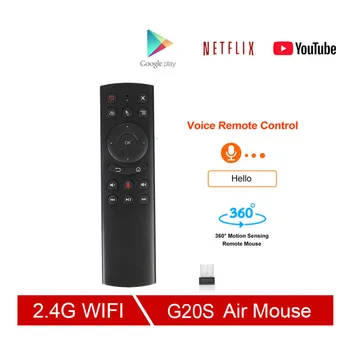2020 2.4G Wireless Fly Air Mouse G20S with Microphone gyroscope Voice search IR learning remote control for smart android tv box
2020 2.4G Wireless Fly Air Mouse G20S with Microphone gyroscope Voice search IR learning remote control for smart android tv box