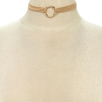 Fashion Jewelry Stainless Steel Circle Multi-layer DIY Necklace for Women Gold Color Chain Choker
Fashion Jewelry Stainless Steel Circle Multi-layer DIY Necklace for Women Gold Color Chain Choker