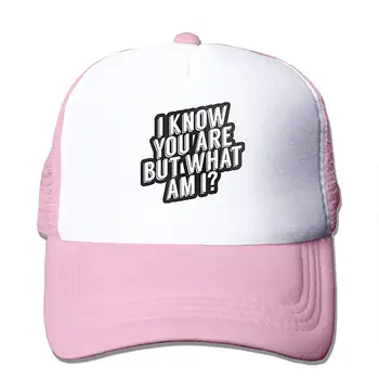 I Know You are But What Am I Mesh Baseball Caps Unisex Trucker Style Hat Pink
I Know You are But What Am I Mesh Baseball Caps Unisex Trucker Style Hat Pink