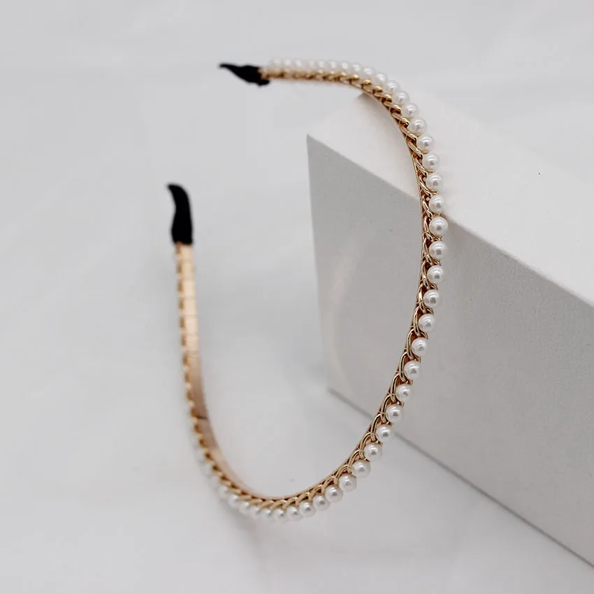 1Pc Fashion Pearl Hairband Cat Ear Headband Elegant Hair Accessories Women Headwear 1Pc Fashion Pearl Hairband Cat Ear Headband Elegant Hair Accessories Women Headwear