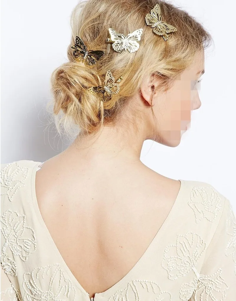 2pcs Fashion Ladies Ornament Cute Butterfly Metal Hair Clip Chic Hairpin Gift Charm Hair Installed Ornament
2pcs Fashion Ladies Ornament Cute Butterfly Metal Hair Clip Chic Hairpin Gift Charm Hair Installed Ornament