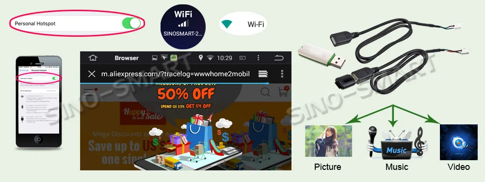 Sale SINOSMART 2.5D IPS/QLED Screen 1G/2G Car Navigation GPS Player for Ford Focus 2015-2018, 32EQ DSP, 4G SIM Card Slot Optional 9 Sale SINOSMART 2.5D IPS/QLED Screen 1G/2G Car Navigation GPS Player for Ford Focus 2015-2018, 32EQ DSP, 4G SIM Card Slot Optional 9