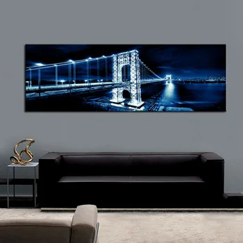 Print long Manhattan New York Poster Brooklyn Bridge skyline Night Canvas Painting Cityscape Pictures for Bedroom Livingroom
Print long Manhattan New York Poster Brooklyn Bridge skyline Night Canvas Painting Cityscape Pictures for Bedroom Livingroom
