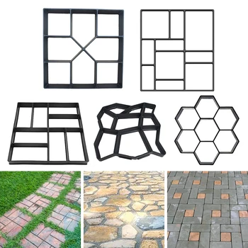 Manually Paving Cement Brick Concrete Molds DIY Plastic Path Maker Mold Garden Stone Road Mold Garden Decoration 
Manually Paving Cement Brick Concrete Molds DIY Plastic Path Maker Mold Garden Stone Road Mold Garden Decoration