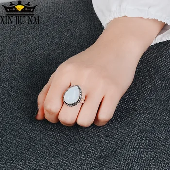 925 Anillos Silver Retro Fashion Milky White Moonstone Ring Shaped Zircon Jewelry Wholesale Lots Bulk Chanukah Wholesale
925 Anillos Silver Retro Fashion Milky White Moonstone Ring Shaped Zircon Jewelry Wholesale Lots Bulk Chanukah Wholesale