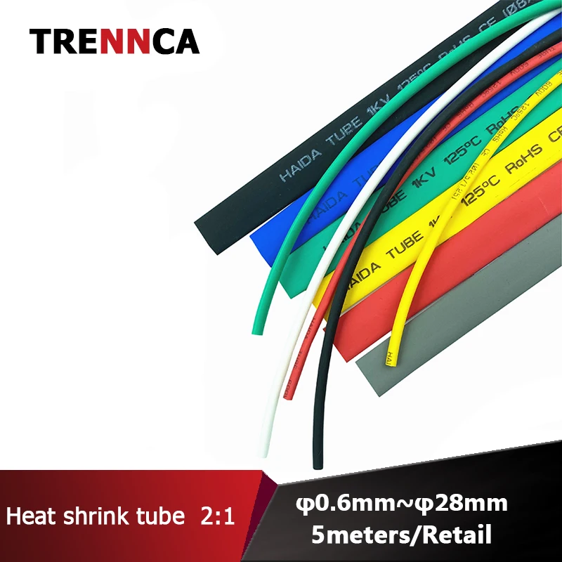 0.6 to 28mm Various Sizes Of Heat Shrinkable Tube Polyolefin Insulation termoretractil Electronic Wire Cable Sleeve Kit
0.6 to 28mm Various Sizes Of Heat Shrinkable Tube Polyolefin Insulation termoretractil Electronic Wire Cable Sleeve Kit