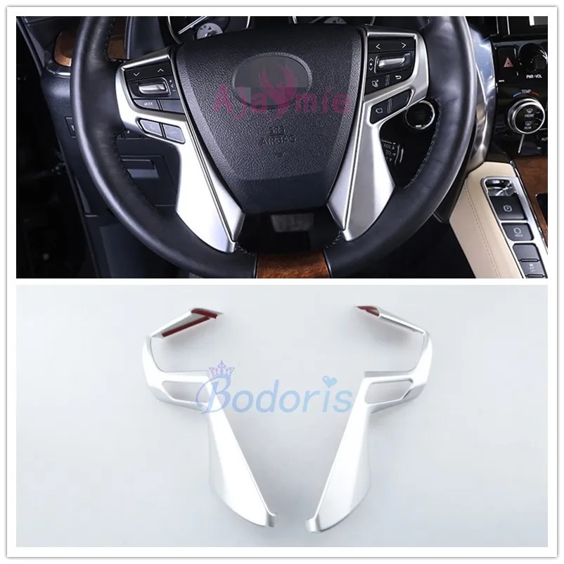 Chrome Car Styling Interior Steering Wheel Trim Cover Overlay Panel For 2016 2017 2018 Toyota Alphard VELLFIRE 30 Accessories 
Chrome Car Styling Interior Steering Wheel Trim Cover Overlay Panel For 2016 2017 2018 Toyota Alphard VELLFIRE 30 Accessories