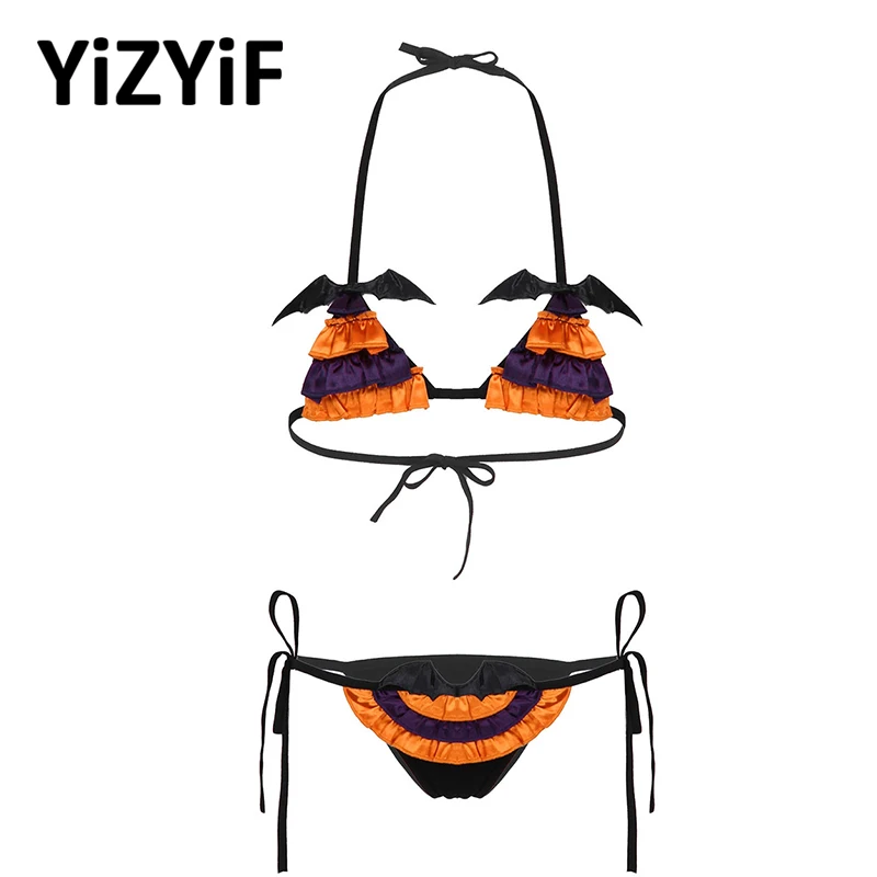 Womens Halloween Cosplay Costume Devil Bikini Set Erotic Lingerie Set Sexy Bra With G-string Briefs Sexy Nightwear Fancy Dress
Womens Halloween Cosplay Costume Devil Bikini Set Erotic Lingerie Set Sexy Bra With G-string Briefs Sexy Nightwear Fancy Dress