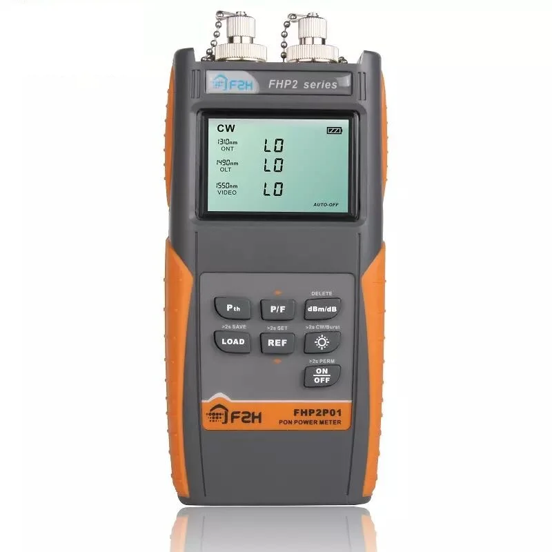 

handheld FHP2P01 PON Fiber Optic Power Meter FTTH 1310/1490/1550nm FIber Optical Meter Tester With SC/FC adapters
