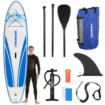 Premium Inflatable Stand Up Paddle Board Wide Stance, Surf Control, Non-Slip Deck, Leash, Paddle and Pump , Standing Boat
Premium Inflatable Stand Up Paddle Board Wide Stance, Surf Control, Non-Slip Deck, Leash, Paddle and Pump , Standing Boat