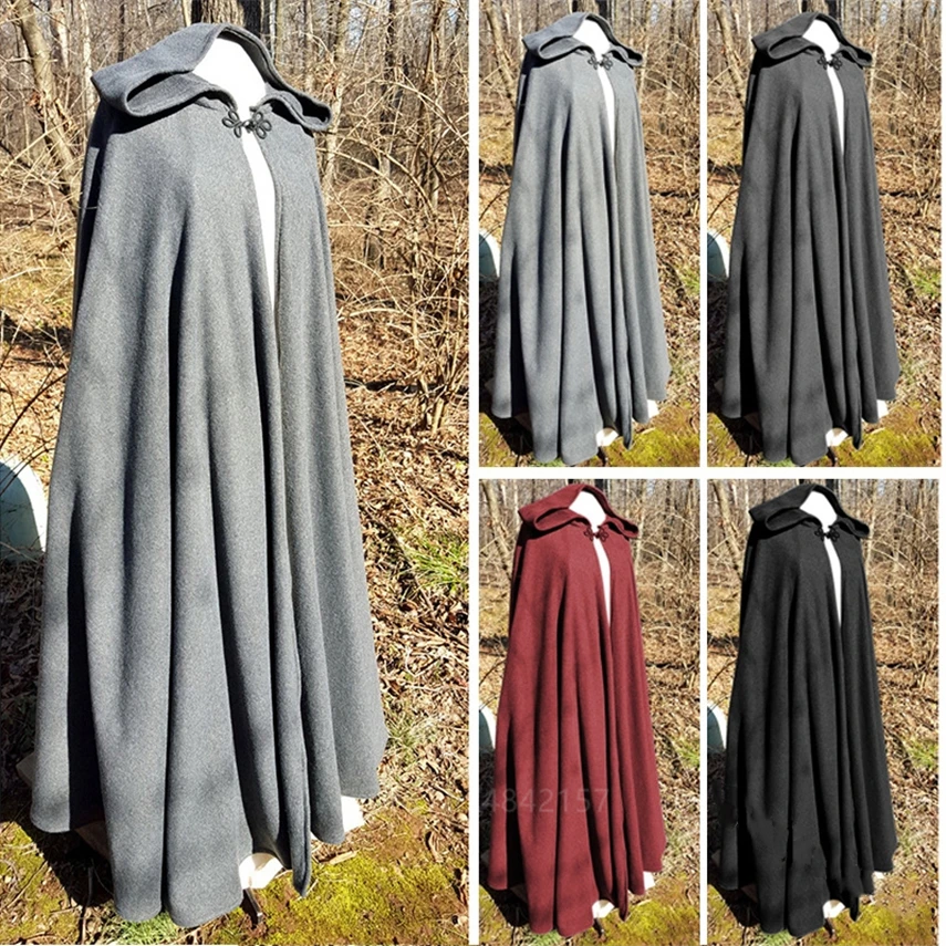 Woman Medieval Solid Hooded Cape Retro Vintage Winter Warm Cloak Performance Viking Princess Cosplay Velvet Long Shawl 
Woman Medieval Solid Hooded Cape Retro Vintage Winter Warm Cloak Performance Viking Princess Cosplay Velvet Long Shawl