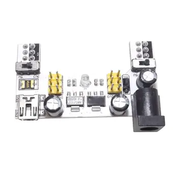 White Breadboard Dedicated Power Module 2-Way Breadboard Module Compatible With 5V/3.3V Dc Voltage Regulator Module
White Breadboard Dedicated Power Module 2-Way Breadboard Module Compatible With 5V/3.3V Dc Voltage Regulator Module