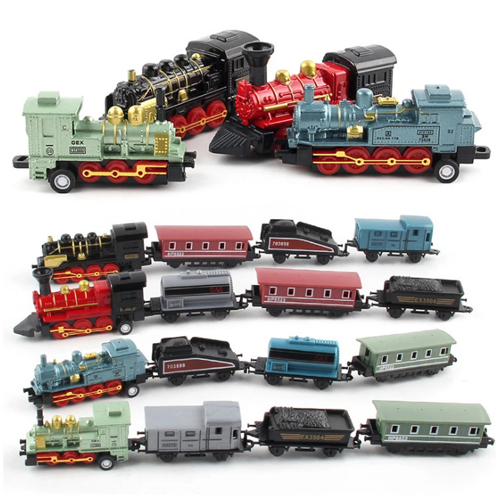 Simulation Retro Steam Train Children's Puzzle Stitching Toy Alloy Model Ornaments Pull Back Car Indoor Toys Birthday Gift LY517
Simulation Retro Steam Train Children's Puzzle Stitching Toy Alloy Model Ornaments Pull Back Car Indoor Toys Birthday Gift LY517