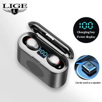LIGE Bluetooth Wireless Earphones HiFi Stereo Wireless Headphones with Speaker Charging Box Sports Waterproof Earphone earbuds
LIGE Bluetooth Wireless Earphones HiFi Stereo Wireless Headphones with Speaker Charging Box Sports Waterproof Earphone earbuds