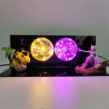 Anime Figures Pokemon Pikachu Mewtwo DIY Set Led Lighting Pocket Monster Mewtu Lamp Bulb Esferas Del Action Figurine Model Toys 
Anime Figures Pokemon Pikachu Mewtwo DIY Set Led Lighting Pocket Monster Mewtu Lamp Bulb Esferas Del Action Figurine Model Toys