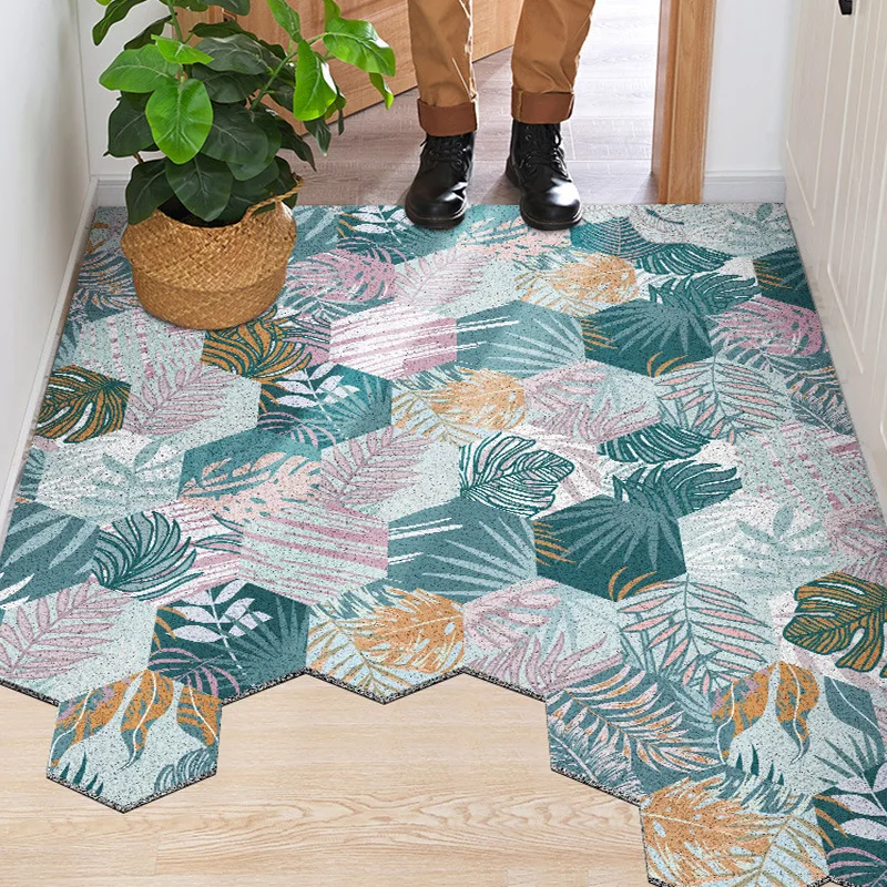 Hexagon Pattern Nordic Door Mat Carpet PVC Silk Loop Household Indoor Outside Entrance Mats Carpet Non-slip Easy Clean Door Mats
Hexagon Pattern Nordic Door Mat Carpet PVC Silk Loop Household Indoor Outside Entrance Mats Carpet Non-slip Easy Clean Door Mats