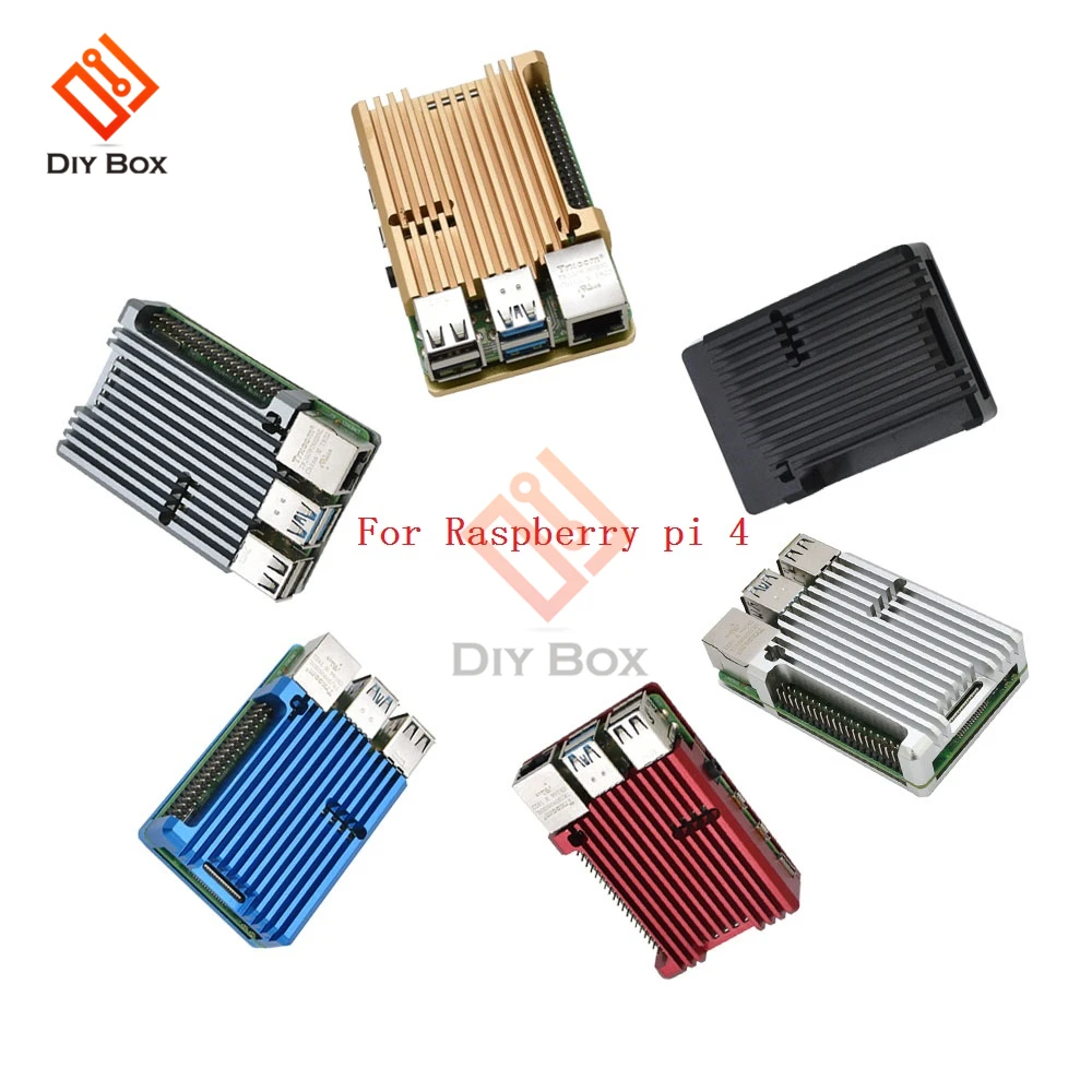 NEW Aluminum Alloy Radiator Protective Housing Case Cooling Shell For Raspberry Pi 4 Model 4B+ Cnc Enclosure Case Accessories
NEW Aluminum Alloy Radiator Protective Housing Case Cooling Shell For Raspberry Pi 4 Model 4B+ Cnc Enclosure Case Accessories