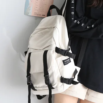 High-capacity Tooling Women Backpack Solid Color School Bag for Teenage Girls High School Student Backpack Male Female Bookbag
High-capacity Tooling Women Backpack Solid Color School Bag for Teenage Girls High School Student Backpack Male Female Bookbag