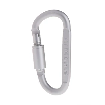 D Shaped Camping Carabiner Aluminum Alloy Locking Hook Ring Key Climbing Tools
D Shaped Camping Carabiner Aluminum Alloy Locking Hook Ring Key Climbing Tools