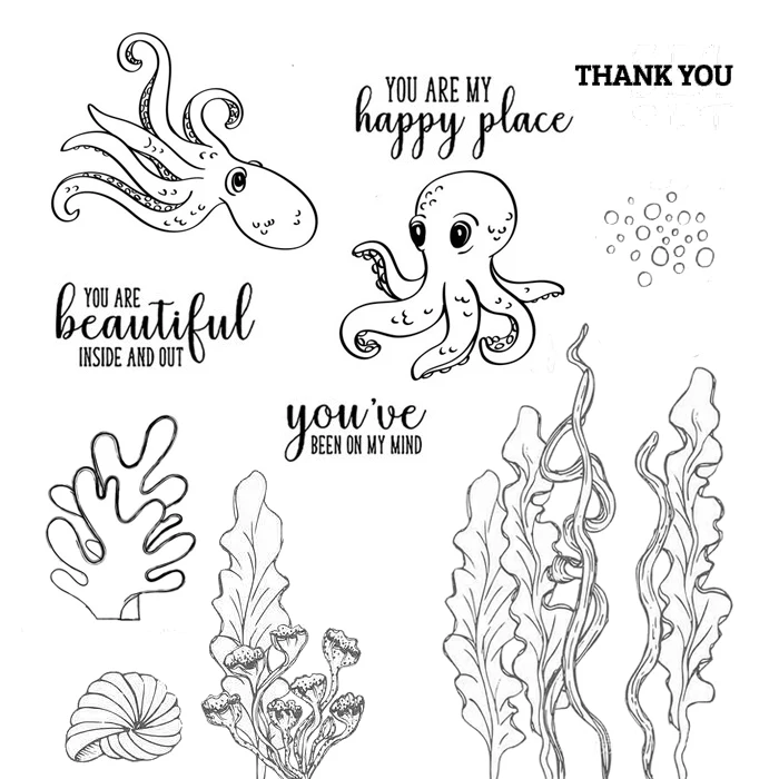 DABOXIBO Octopus Clear Stamps Mold For DIY Scrapbooking Cards Making Decorate Crafts 2020 NEW Arrival
DABOXIBO Octopus Clear Stamps Mold For DIY Scrapbooking Cards Making Decorate Crafts 2020 NEW Arrival